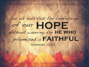 Hebrews 10 23