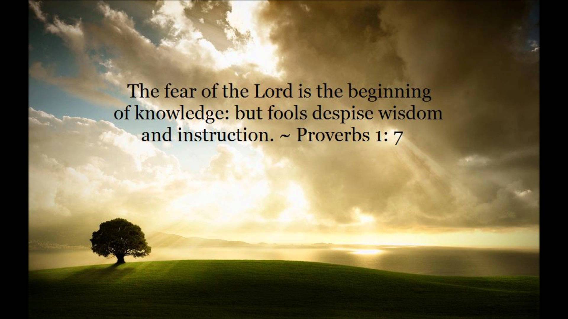 Proverbs 1 7