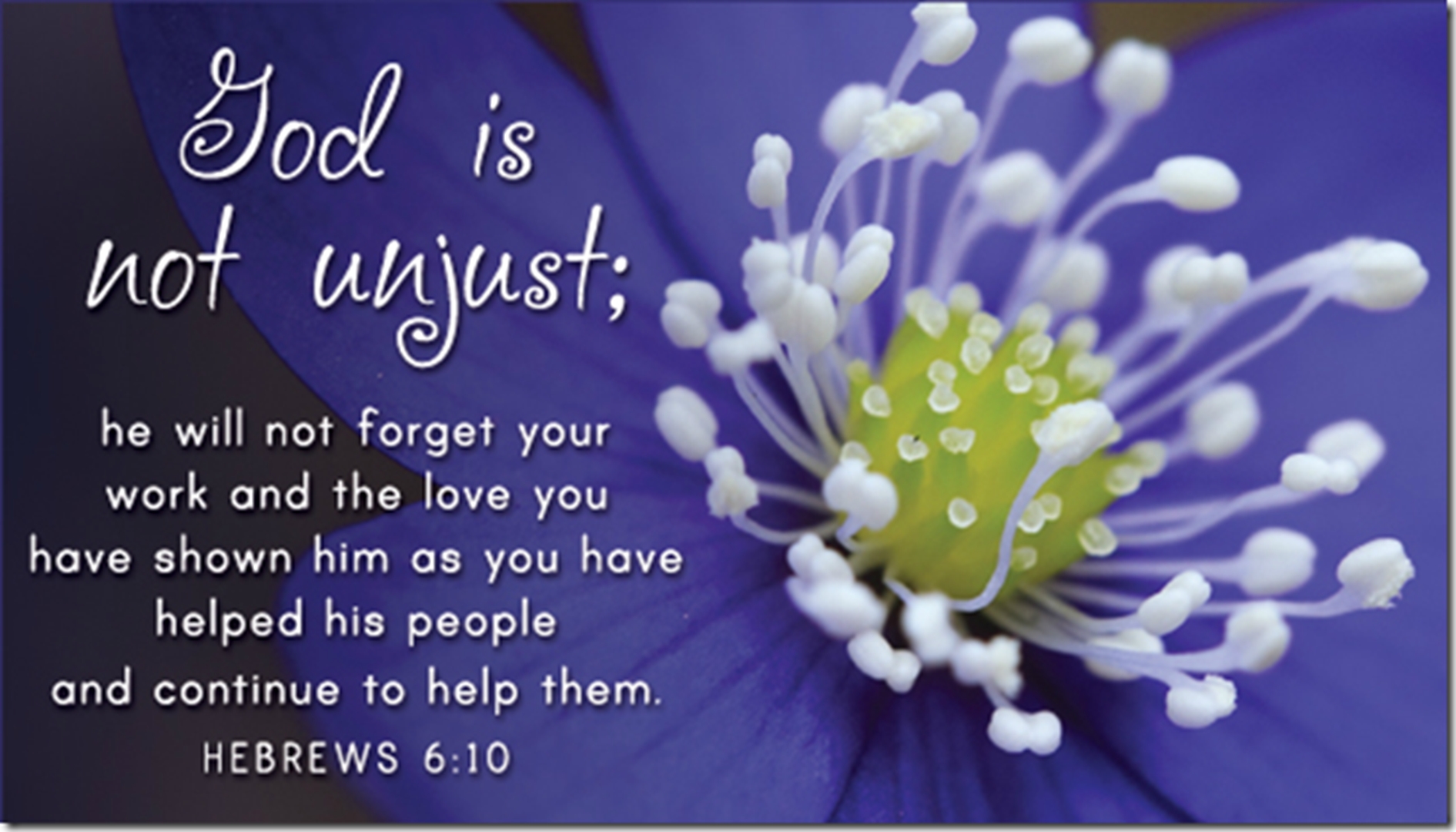 Verse Of The Day Hebrews 6 10 KJV Highland Park Baptist Church 