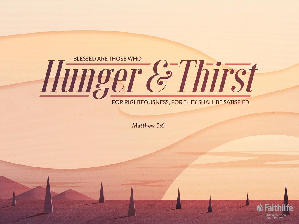Verse of the day matthew 5 6 kjv highland park baptist church