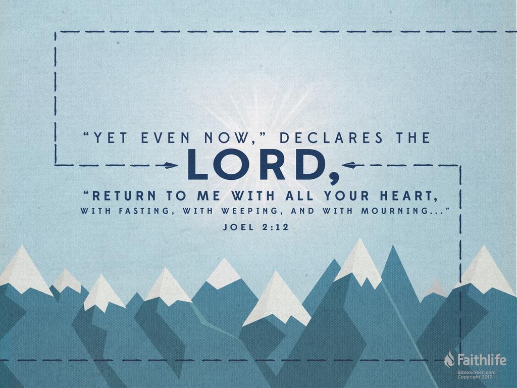 Verse Of The Day Joel 2 12 KJV Highland Park Baptist Church