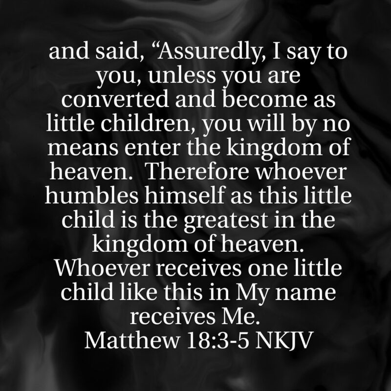 matthew 18 verse 3 4