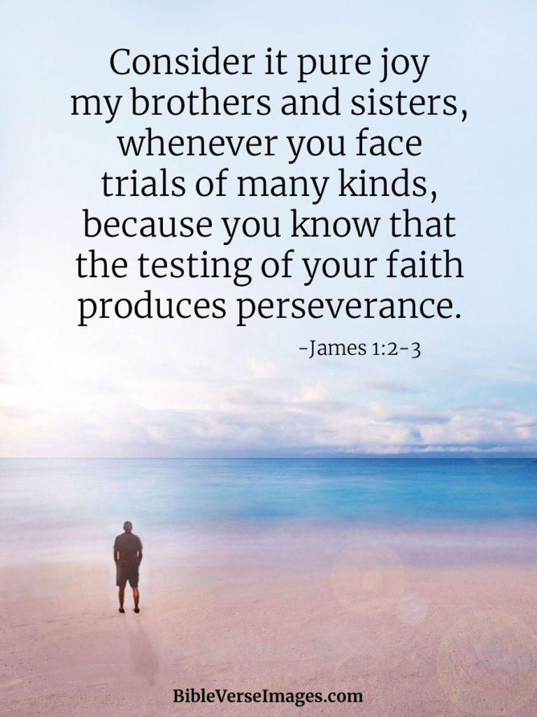 Verse of the Day - James 1:2-3, The Bible App