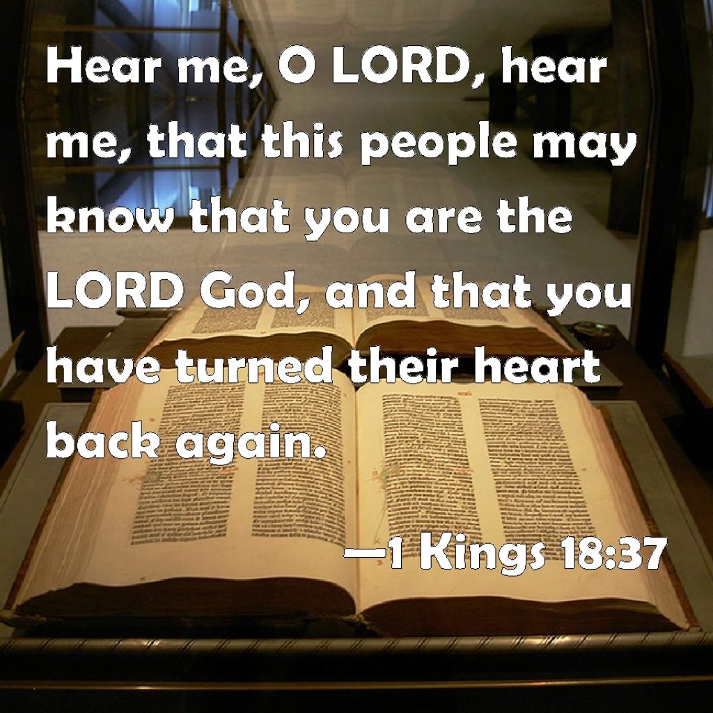 Verse of the Day - 1 Kings 18:37 KJV - Highland Park Baptist Church ...