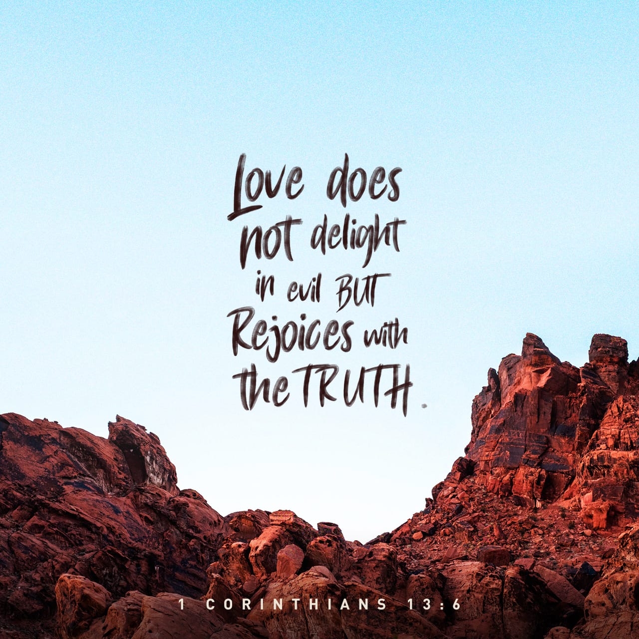 Verse of the day 1 Corinthians 13 6 KJV Highland Park Baptist