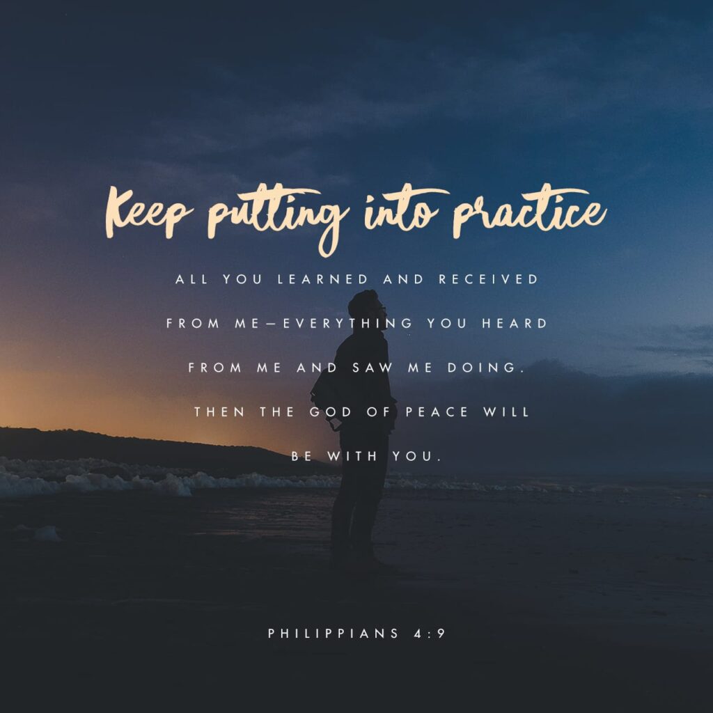 Verse of the Day - Philippians 4:9 KJV - Highland Park Baptist Church ...